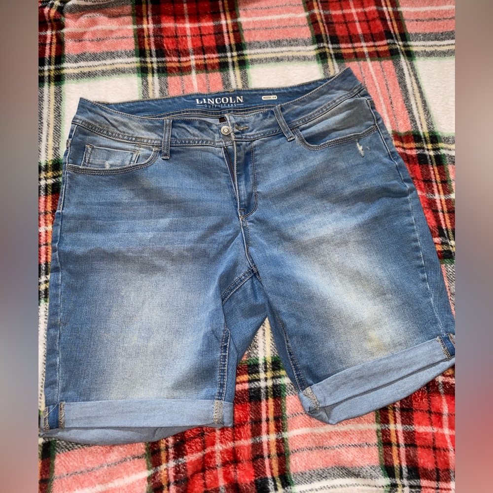 Light Blue Denim Shorts